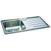 Carron Phoenix Ibis 100 1 Bowl Stainless Steel Kitchen Sink - Right Hand Drainer - 101.0154.519 -Kitchen Sale Shop 101.0154.519