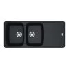 Franke Antea Fragranite 2 Bowl Inset Kitchen Sink Reversible AZG 621-116 - Onyx - 114.0532.318