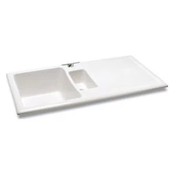 Carron Phoenix Shonelle 150 1.5 Bowl Ceramic Kitchen Sink - Reversible - 124.0477.793