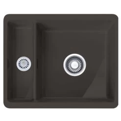 Franke Kubus 1.5 Bowl Undermount Ceramic Kitchen Sink Reversible KBK 160-38-12 - Matt Pearl Grey - 126.0532.324