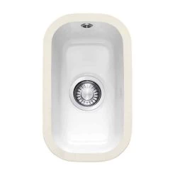 Franke By V&B 0.5 Bowl Undermount Ceramic Kitchen Sink VBK 110-21 - White - 126.0381.816