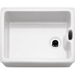 Franke Belfast 1 Bowl Ceramic Kitchen Sink BAK 710-53 Reversible - White - 130.0305.150