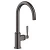AXOR Montreux Single Lever Kitchen Mixer Tap 260 With Swivel Spout - Brushed Black Chrome - 16580340