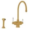 Perrin & Rowe 3-in-1 Hot Kitchen Tap - Polished Brass - 1737BR -Kitchen Sale Shop 1737br