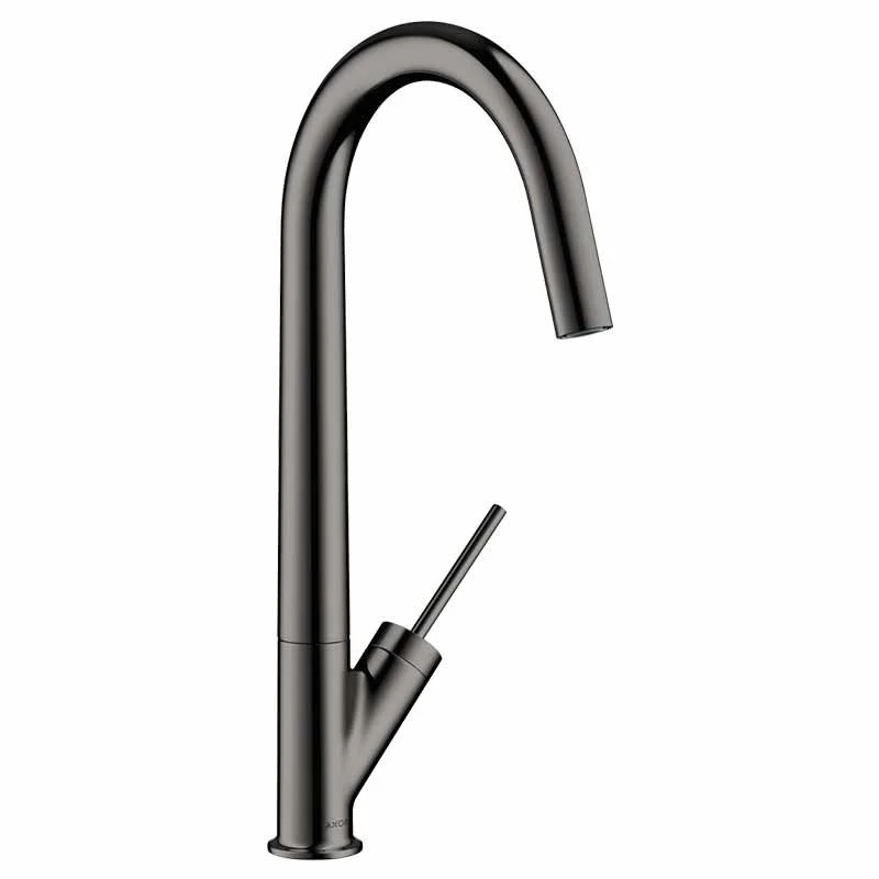 Axor Starck Single Lever Kitchen Mixer 300 With Swivel Spout - Polished Black Chrome - 10822330 3 Axor Starck Single Lever Kitchen Mixer 300 With Swivel Spout - Polished Black Chrome - 10822330