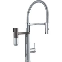 Franke Vital Capsule 3-in-1 Semi-Pro Filter Tap - Chrome/Gun Metal - 120.0621.230