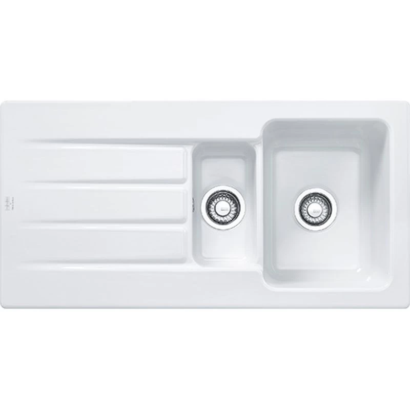 Franke Arcana 1.5 Bowl Inset Ceramic Kitchen Sink Reversible AHK 651-100 - White - 124.0532.229 3 Franke Arcana 1.5 Bowl Inset Ceramic Kitchen Sink Reversible AHK 651-100 - White - 124.0532.229
