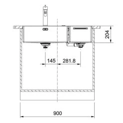 Franke Box Centre 1.5 R/H Small Bowl Stainless Steel Kitchen Sink BWX 220-54-27 - Stainless Steel - 127.0570.617 -Kitchen Sale Shop 1 2 127.0570.617 5