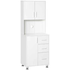 HOMCOM Modern Kitchen Cabinets With Storage - White - 835-341WT 13 HOMCOM Modern Kitchen Cabinets With Storage - White - 835-341WT -Kitchen Sale Shop 1kt4dc18a5fb50a12.jpg