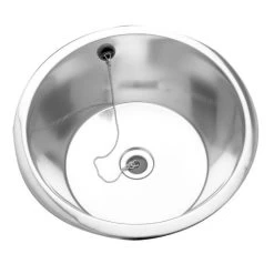 KWC DVS Round Inset Sink Bowl 305mm D20140N - Stainless Steel - 203.0000.048