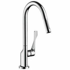 Axor Citterio Single Lever Kitchen Mixer 250 With Pull-Out Spray Eco - Chrome - 39832000