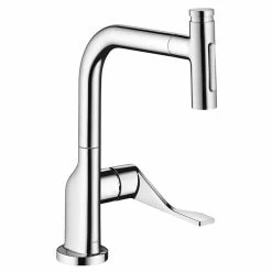 Axor Citterio Single Lever Kitchen Mixer Select 230 2 Jet With Pull-Out Spray - Chrome - 39863000