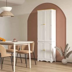 HOMCOM 4-Door Freestanding Kitchen Storage Unit - White - 835-663BN 13 HOMCOM 4-Door Freestanding Kitchen Storage Unit - White - 835-663BN -Kitchen Sale Shop 4re3f818a3b718f00.jpg