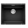 Blanco SUBLINE 500-U Silgranit 1 Bowl Undermount Kitchen Sink With Manual InFino Waste - Black - 525995 -Kitchen Sale Shop 5 2 525995