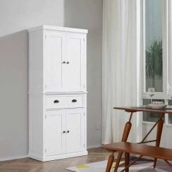 HOMCOM Traditional Freestanding Kitchen Unit - White - 835-042V02WT -Kitchen Sale Shop 5su90f18204b58a8c.jpg