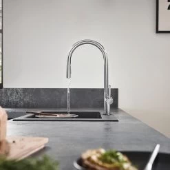 Hansgrohe Talis M54 Single Lever Kitchen Mixer 210, Pull-Out Spray, 2jet - Stainless Steel - 72800800 -Kitchen Sale Shop 7 2 72800800 2