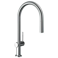 Hansgrohe Talis M54 Single Lever Kitchen Mixer 210, Pull-Out Spout, 1jet, SBox - Chrome - 72803000