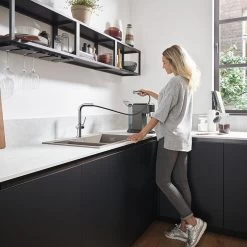 Hansgrohe Talis M54 Single Lever Kitchen Mixer 270, Pull-Out Spout, 1jet, SBox - Chrome - 72809000 7 Hansgrohe Talis M54 Single Lever Kitchen Mixer 270, Pull-Out Spout, 1jet, SBox - Chrome - 72809000 -Kitchen Sale Shop 7 2 72809000 2