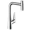 Hansgrohe Talis Select M51 Single Lever Kitchen Mixer 300, Pull-Out Spray, 2jet - Chrome - 72823000 -Kitchen Sale Shop 7 2 72823000