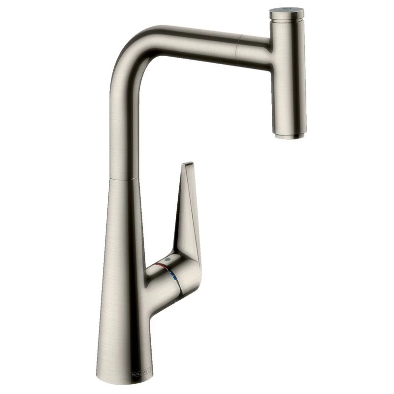 Hansgrohe Talis Select M51 Single Lever Kitchen Mixer 300, Eco, Pull-Out Spout, 1jet - Stainless Steel - 72826800 3 Hansgrohe Talis Select M51 Single Lever Kitchen Mixer 300, Eco, Pull-Out Spout, 1jet - Stainless Steel - 72826800