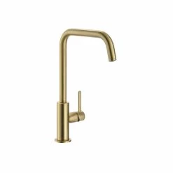 Abode Althia Single Lever Kitchen Tap Brushed Brass - AT2103