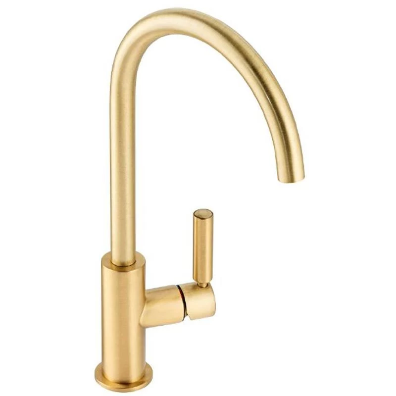 Abode Globe Single Lever Contemporary Kitchen Mixer Tap Brushed Brass - AT2148 3 Abode Globe Single Lever Contemporary Kitchen Mixer Tap Brushed Brass - AT2148