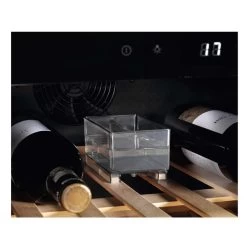 AEG AWUS020B5B Built Under 30cm Wine Cabinet - Black -Kitchen Sale Shop aeg awus020b5b wine pallet close up view