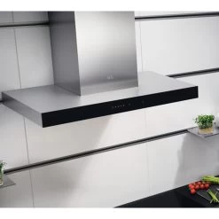 AEG DBE5761HG 70cm Box Chimney Hood - Stainless Steel 12 AEG DBE5761HG 70cm Box Chimney Hood - Stainless Steel -Kitchen Sale Shop aeg dbe5761hg mounted setup front side view