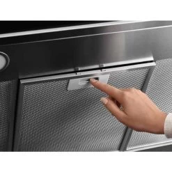 AEG DBE5961HG 90cm Box Chimney Hood - Stainless Steel -Kitchen Sale Shop aeg dbe5961hg removable vent filter bottom view