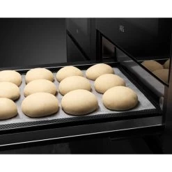 AEG KDK912924M 29cm Warming Drawer - Black 19 AEG KDK912924M 29cm Warming Drawer - Black -Kitchen Sale Shop aeg kdk912924m warmed baps on open drawer base side view