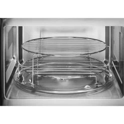 AEG MBE2658DEM Built In Microwave & Grill - Black & Stainless Steel 18 AEG MBE2658DEM Built In Microwave & Grill - Black & Stainless Steel -Kitchen Sale Shop aeg mbe2658dem inner racks on base open front view