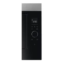 AEG MBE2658SEM Built In Microwave - Black & Stainless Steel -Kitchen Sale Shop aeg mbe2658sem control panel side close up view