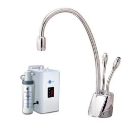 InSinkErator HC1100 Steaming Hot/Cold Kitchen Tap W/ NeoTank & Filter Pack - Chrome - 44318+45094