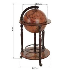 HOMCOM Globe Shaped Retro Style Drinks Cabinet - Brown - 801-041 -Kitchen Sale Shop an5a1217ed350db42.jpg