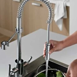 Bristan Artisan Professional Pull Down Kitchen Mixer Tap - Chrome - AR SNKPRO C -Kitchen Sale Shop arsnkproc lifestyle 2