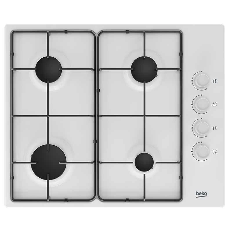 Beko HIBG64120SW 60cm Side Control Gas Hob - White 3 Beko HIBG64120SW 60cm Side Control Gas Hob - White