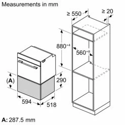 Bosch BID7101B1B Series 8 Built-In Warming Drawer - 600 X 290mm - Black -Kitchen Sale Shop b o bosch bid7101b1b series 8 warming drawer dimensions