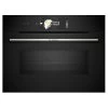 Bosch CMG778NB1 Series 8 Built-In Compact Oven With Microwave Function & Home Connect - Black -Kitchen Sale Shop b o bosch cmg778nb1series 8 compact oven microwave fullview