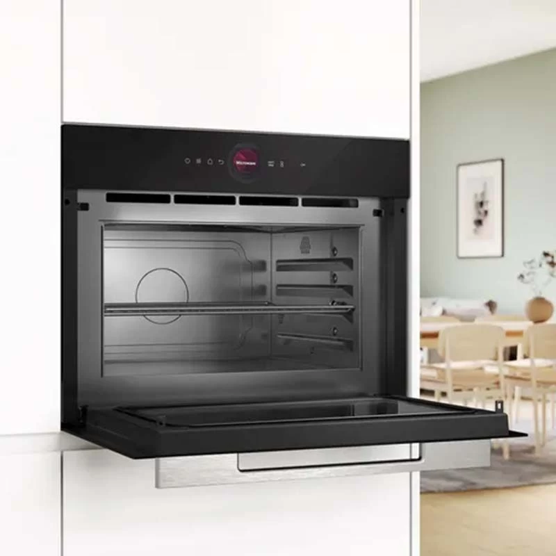 Bosch Series 8 CEG732XB1B Built In Compact Microwave & Grill - Black 4 Bosch Series 8 CEG732XB1B Built In Compact Microwave & Grill - Black - Image 2