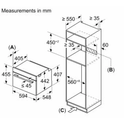 Bosch Series 8 CMG7361B1B Compact Electric Oven & Microwave With Home Connect - Black -Kitchen Sale Shop b o bosch series 8 cmg7361b1b dimensions