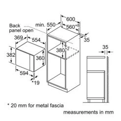 Bosch Series 6 BEL553MS0B Built-In Microwave & Grill - Stainless Steel -Kitchen Sale Shop b o bosch bel553ms0b 3