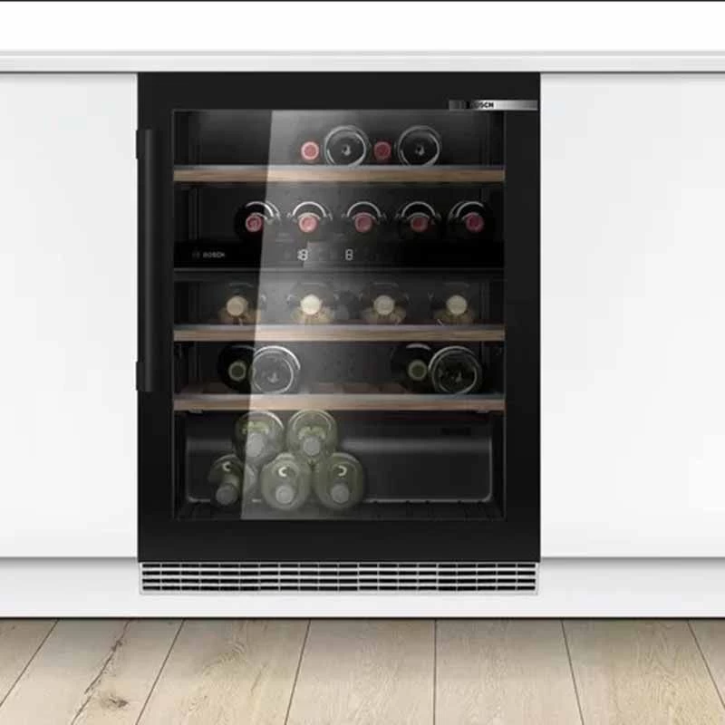 Bosch Series 6 KUW21AHG0G Built-Under 60cm Wine Cooler - Black 4 Bosch Series 6 KUW21AHG0G Built-Under 60cm Wine Cooler - Black - Image 2