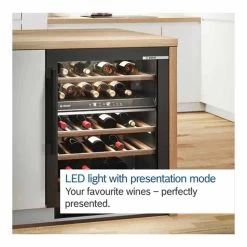 Bosch Series 6 KUW21AHG0G Built-Under 60cm Wine Cooler - Black 15 Bosch Series 6 KUW21AHG0G Built-Under 60cm Wine Cooler - Black -Kitchen Sale Shop b o bosch kuw21ahg0g 5