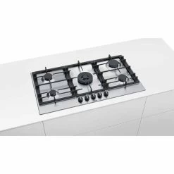 Bosch Series 6 PCR9A5B90 90cm Gas Hob - Stainless Steel -Kitchen Sale Shop b o bosch pcr9a5b90 5