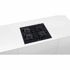 Bosch Series 4 PNP6B6B90 60cm Gas Hob - Black Glass -Kitchen Sale Shop b o bosch pnp6b6b90 3