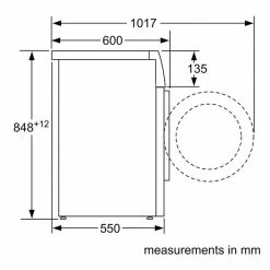 Bosch Series 4 WAN28081GB Free-Standing 7kg 1400rpm Washing Machine - White -Kitchen Sale Shop b o bosch wan28081gb dims 2