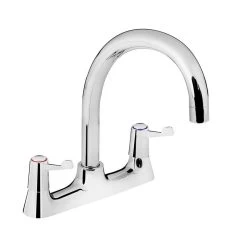 Bristan Value Lever Deck Kitchen Mixer Tap - Chrome - VAL2 DSM C CD