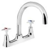 Bristan Value X Head Deck Kitchen Mixer Tap - Chrome - VAX2 DSM C