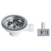 Bristan Economy Basket Strainer Sink Waste With Overflow - Chrome - W SNK4 C