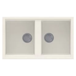 Reginox BEST 450 Elleci Granite 2 Bowl Kitchen Sink - Granitek Cream - BEST 450 C